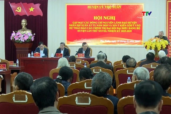 Huyện ủy Thọ Xuân: Xin ý kiến góp ý vào Dự thảo Báo cáo Chính trị Đại hội Đại biểu Đảng bộ huyện