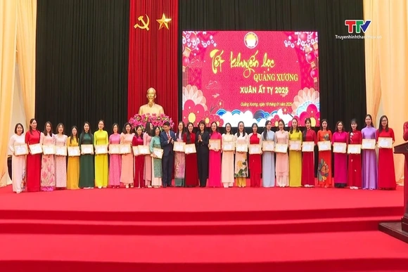Hội khuyến học huyện Quảng Xương tổ chức Tết khuyến học Xuân Ất Tỵ 2025