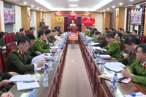 Công an tỉnh tổ chức Hội nghị giao ban đầu Xuân Ất Tỵ 2025