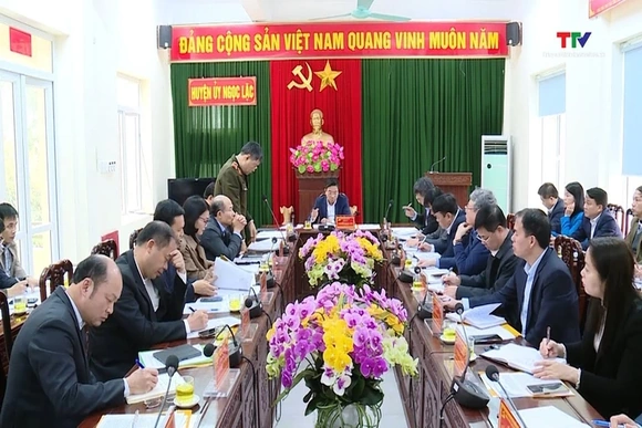 Bí thư Tỉnh ủy kiểm tra tình hình thực hiện Nghị quyết đại hội Đảng bộ nhiệm kỳ 2020 - 2025..