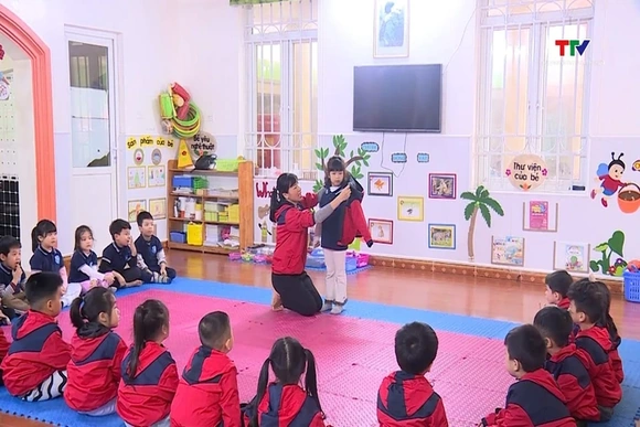 Các trường mầm non chủ động phòng bệnh cho trẻ