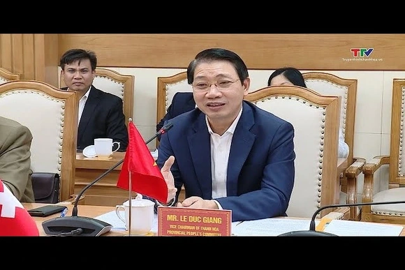 Phó Chủ tịch UBND tỉnh tiếp và làm việc với Đoàn công tác Đại sứ quán Thụy Sĩ tại Việt Nam