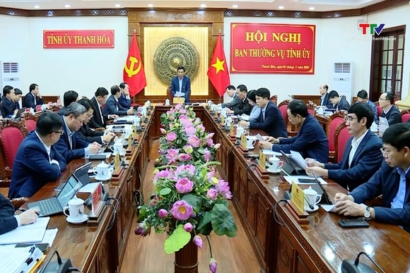 Ban Thường vụ Tỉnh ủy cho ý kiến vào Dự thảo lần 4 Báo cáo chính trị trình Đại hội Đảng bộ tỉnh lần 