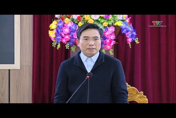 Bí thư Tỉnh ủy kiểm tra tình hình thực hiện Nghị quyết của Đảng tại huyện Triệu Sơn và huyện Thường 