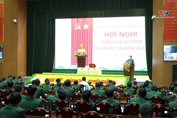 Hội nghị hiệp đồng huấn luyện, diễn tập, kiểm tra sẵn sàng động viên lực lượng dự bị động viên năm 2