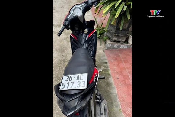 Bắt đối tượng từ Hà Nội vào Thanh Hóa trộm cắp xe máy