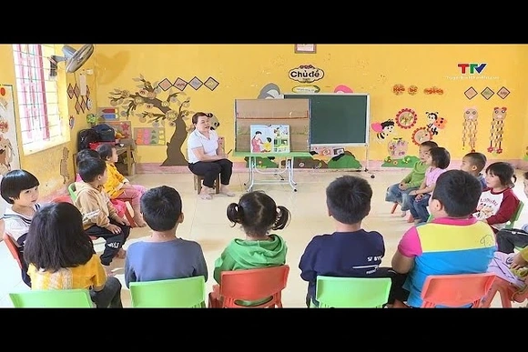 Điểm trường mầm non bên bờ sông Mã xuống cấp nghiêm trọng