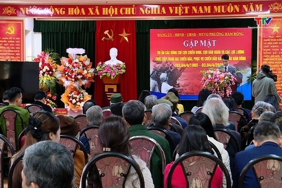 Phường Hàm Rồng tổ chức gặp mặt, tri ân các lực lượng tham gia chiến đấu, phục vụ chiến đấu bảo vệ c
