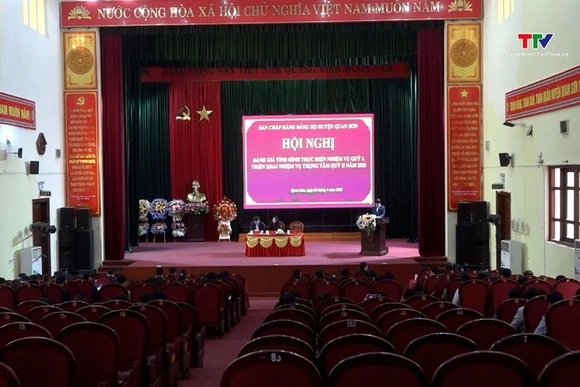 Ban Chấp hành Đảng bộ huyện Quan Sơn sơ kết việc thực hiện nhiệm vụ quý I năm 2025