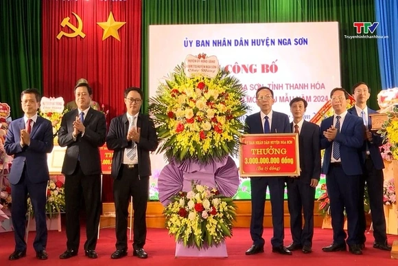 Xã Nga Hải, huyện Nga Sơn đạt chuẩn Nông thôn mới kiểu mẫu