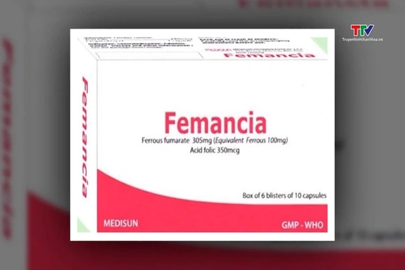 Thu hồi lô thuốc Femancia của Công ty dược phẩm Medisun
