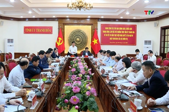 Đẩy nhanh tiến độ sơ kết 5 năm thực hiện Nghị quyết 58 của Bộ Chính trị