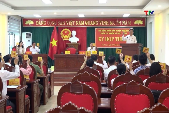Hội đồng Nhân dân huyện Vĩnh Lộc tổ chức kỳ họp chuyên đề