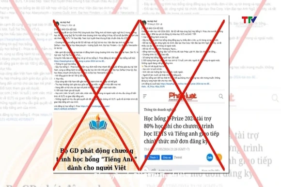 Cảnh báo thông tin giả mạo về các chương trình học bổng tiếng Anh
