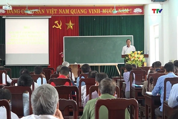 Huyện Vĩnh Lộc khai giảng lớp bồi dưỡng Bí thư chi bộ nhiệm kỳ 2025 - 2027