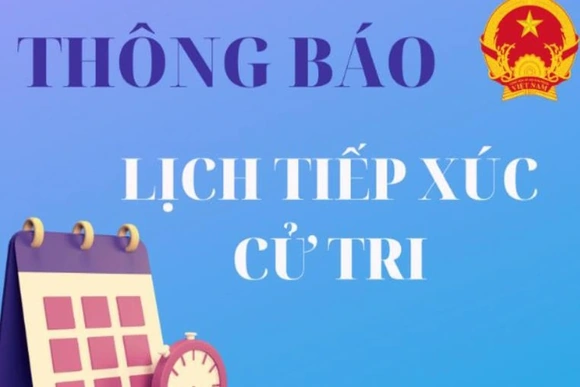 Thông báo tiếp xúc cử tri ngày 18/4/2025