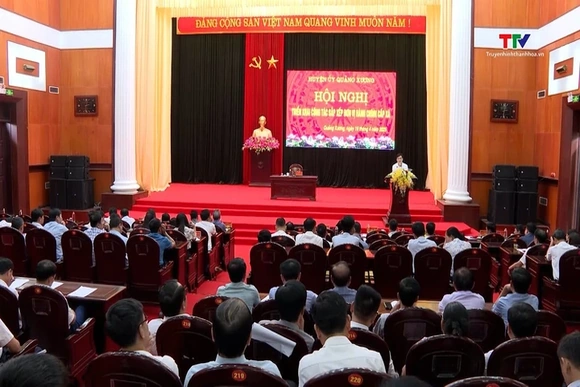 Quảng Xương tổ chức hội nghị triển khai kế hoạch lấy ý kiến Nhân dân về sắp xếp đơn vị hành chính cấ
