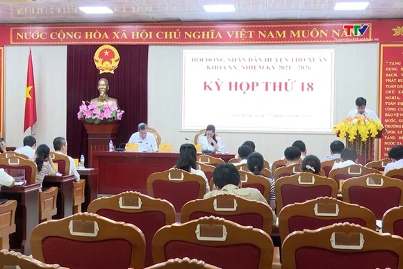 Hội đồng nhân dân huyện Thọ Xuân thống nhất chủ trương sắp xếp đơn vị hành chính cấp xã