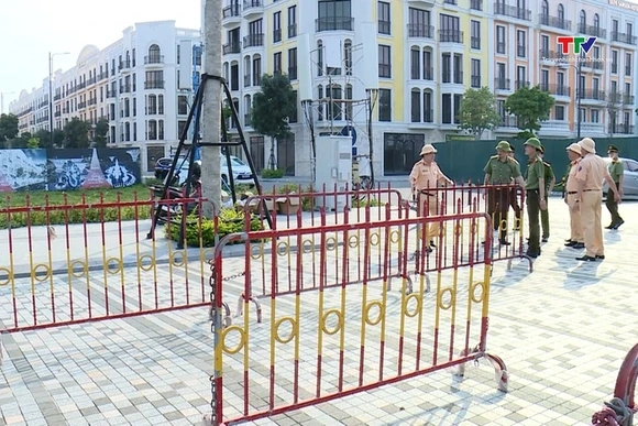 Kiểm tra công tác đảm bảo an ninh trật tự cho khai mạc Lễ hội biển Sầm Sơn 2025