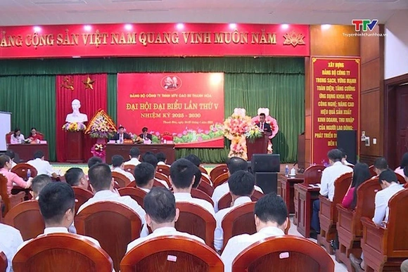 Đại hội đại biểu Đảng bộ Công ty TNHH một thành viên Cao su Thanh Hóa lần thứ V