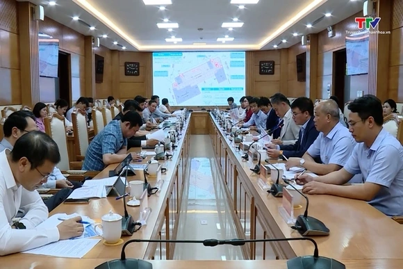 UBND tỉnh nghe báo cáo về dự án đầu tư xây dựng và kinh doanh kết cấu hạ tầng khu công nghiệp Thăng 