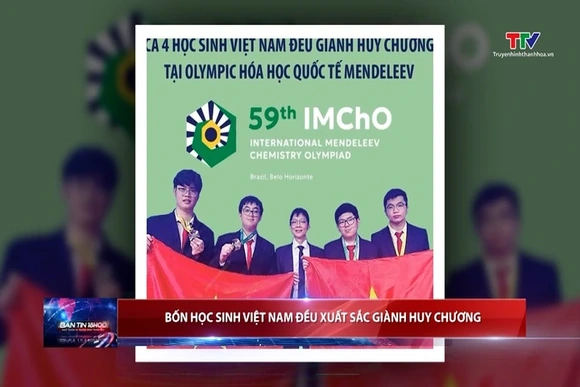 Bốn học sinh Việt Nam đều xuất sắc giành huy chương