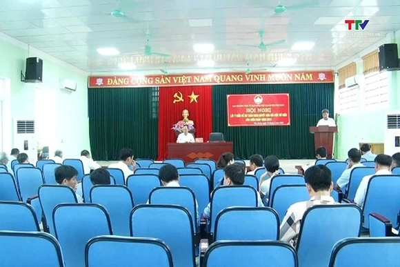 Huyện Thọ Xuân lấy ý kiến về dự thảo Nghị quyết sửa đổi một số điều của Hiến pháp năm 2013