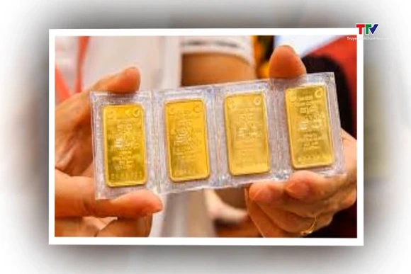 Giá vàng miếng SJC tăng lên mức 121,5 triệu đồng/lượng