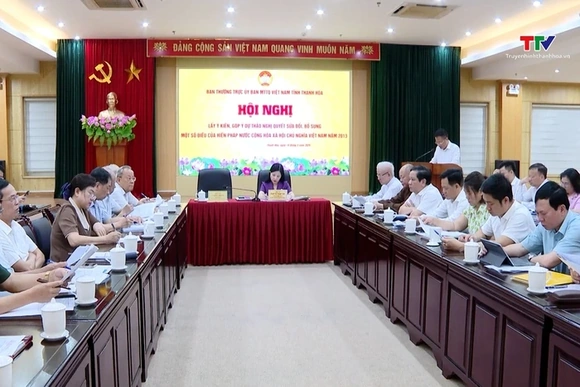 Lấy ý kiến, góp ý Dự thảo Nghị quyết sửa đổi, bổ sung một số điều của Hiến pháp 2013