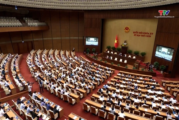 Quốc hội thảo luận về dự án Luật sửa đổi, bổ sung một số điều của Luật Bầu cử đại biểu Quốc hội và đ