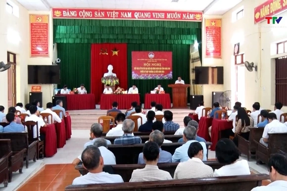 Đại biểu Hội đồng nhân dân tỉnh  tiếp xúc cử tri huyện Thiệu Hoá