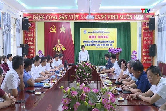 Thẩm định hồ sơ bệnh án điện tử tại Bệnh viện Đa khoa huyện Thiệu Hóa