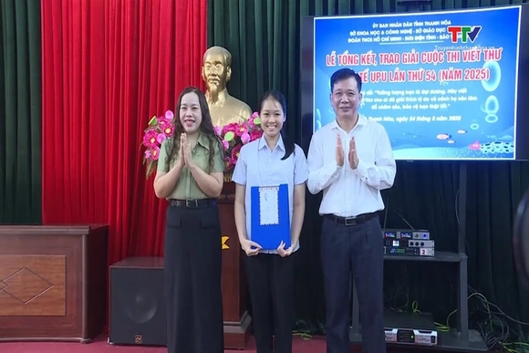 Thanh Hóa: Tổng kết và trao giải Cuộc thi Viết thư quốc tế UPU lần thứ 54