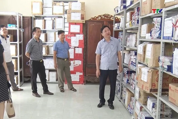 Thị xã Nghi Sơn tăng cường kiểm tra việc thực hiện tổ chức, sắp xếp bộ máy