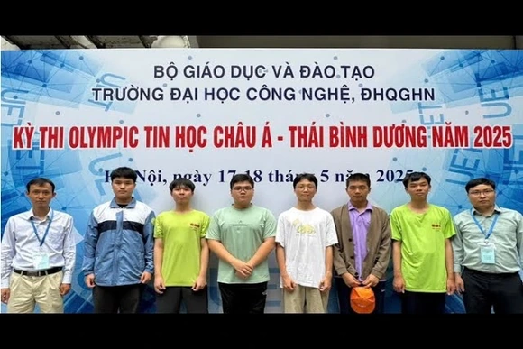 Việt Nam xếp thứ 5 tại Olympic Tin học châu Á Thái Bình Dương 2025