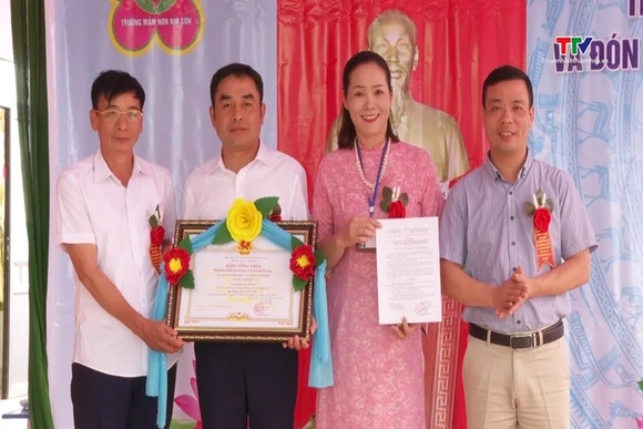 Mường Lát: Trường Mầm Non xã Nhi Sơn đạt chuẩn Quốc gia mức độ 1