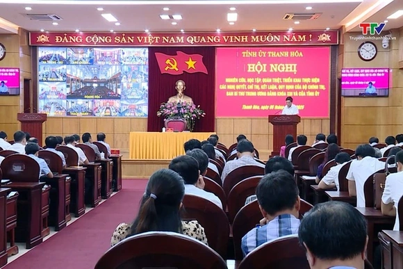 Nghiên cứu, học tập, quán triệt, triển khai thực hiện các Nghị quyết, Chỉ thị, Kết luận, Quy định mớ