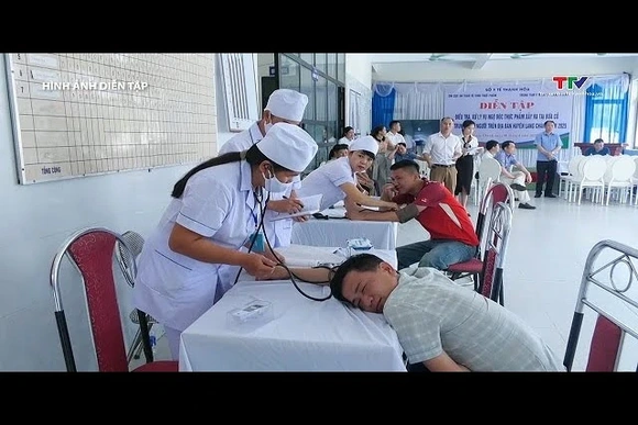 Lang Chánh: Diễn tập điều tra, xử lý ngộ độc thực phẩm xảy ra tại bữa ăn tập trung đông người