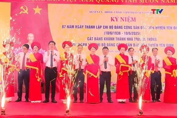 Huyện Yên Định kỷ niệm 87 năm thành lập Chi bộ Đảng đầu tiên, tiền thân của Đảng bộ huyện (10/6/1938