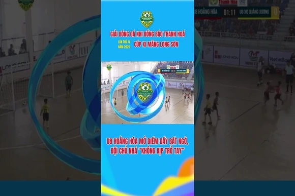 U8 Hoằng Hóa mở điểm đầy bất ngờ, đội chủ nhà “không kịp trở tay"