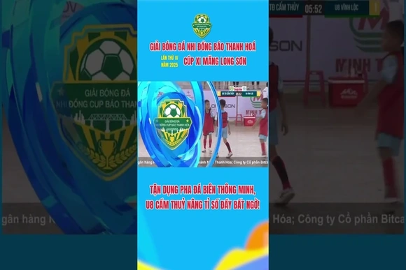 Tận dụng pha đá biên thông minh, u8 cẩm thuỷ nâng tỉ số bất ngờ
