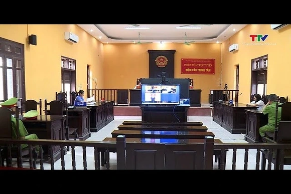 Xét xử trực tuyến 4 vụ án hình sự