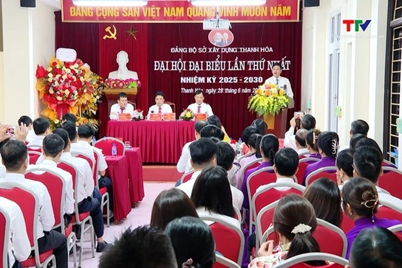 Đại hội Đảng bộ Sở Xây dựng lần thứ nhất, nhiệm kỳ 2025 - 2030