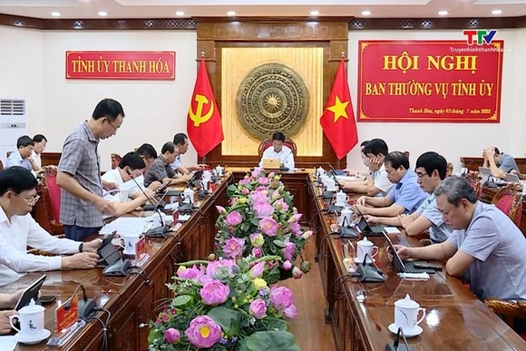 Hội nghị  Ban  Thường vụ Tỉnh ủy ngày 3/7