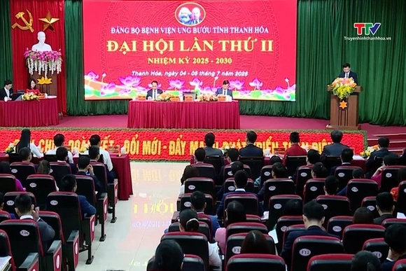 Đại hội Đảng bộ Bệnh viện Ung bướu tỉnh Thanh Hóa nhiệm kỳ 2025 – 2030
