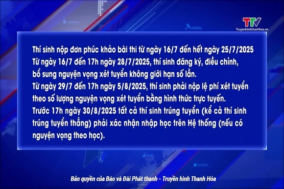16/7 công bố kết quả kỳ thi tốt nghiệp THPT