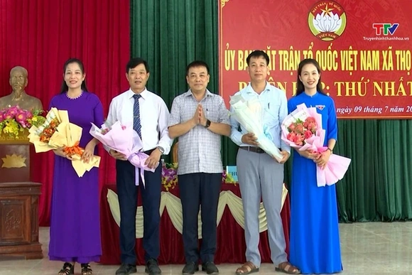Công bố các quyết định của Mặt trận Tổ quốc và các tổ chức chính trị xã hội xã Thọ Lập