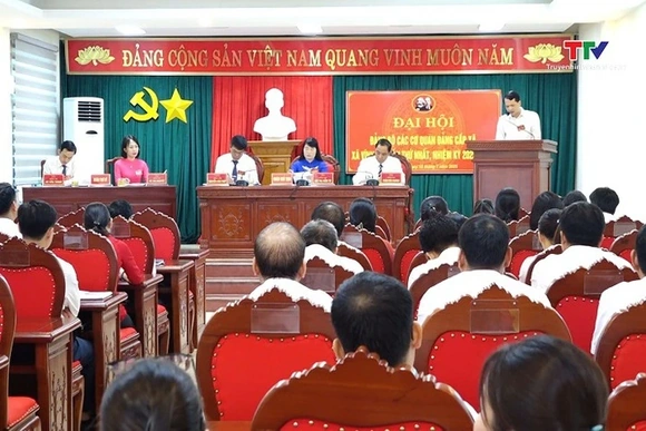 Đại hội Chi bộ Cơ quan Đảng uỷ xã Vĩnh Lộc nhiệm kỳ 2025 - 2030