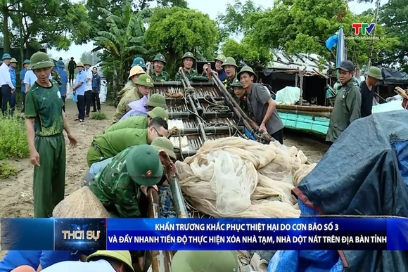 Khẩn trương khắc phục thiệt hại do cơn bão số 3 và đẩy nhanh tiến độ thực hiện xóa nhà tạm, nhà dột 