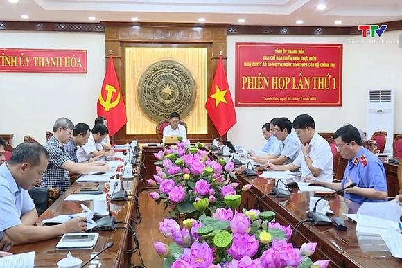 Phiên họp thứ nhất Ban Chỉ đạo cấp tỉnh triển khai thực hiện Nghị quyết số 66 của Bộ Chính trị